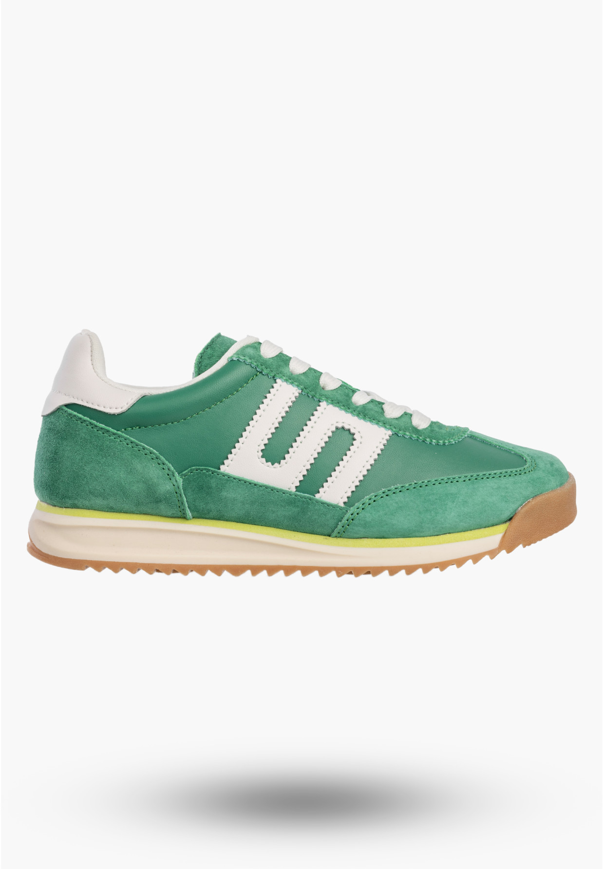 Sneakersy Damskie Buty Skórzane Zamszowe Sportowe Casual Zielone Filippo DP7686/26
