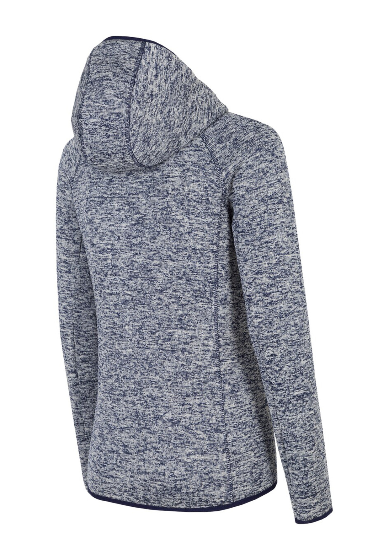 Bluza Damska 4F Sportowa Rozpinana Z Kapturem Granatowa H4Z18-PLD002