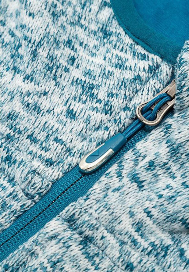 Bluza Damska Outhorn Sportowa Rozpinana Z Kapturem Niebieska HOZ18-PLD605