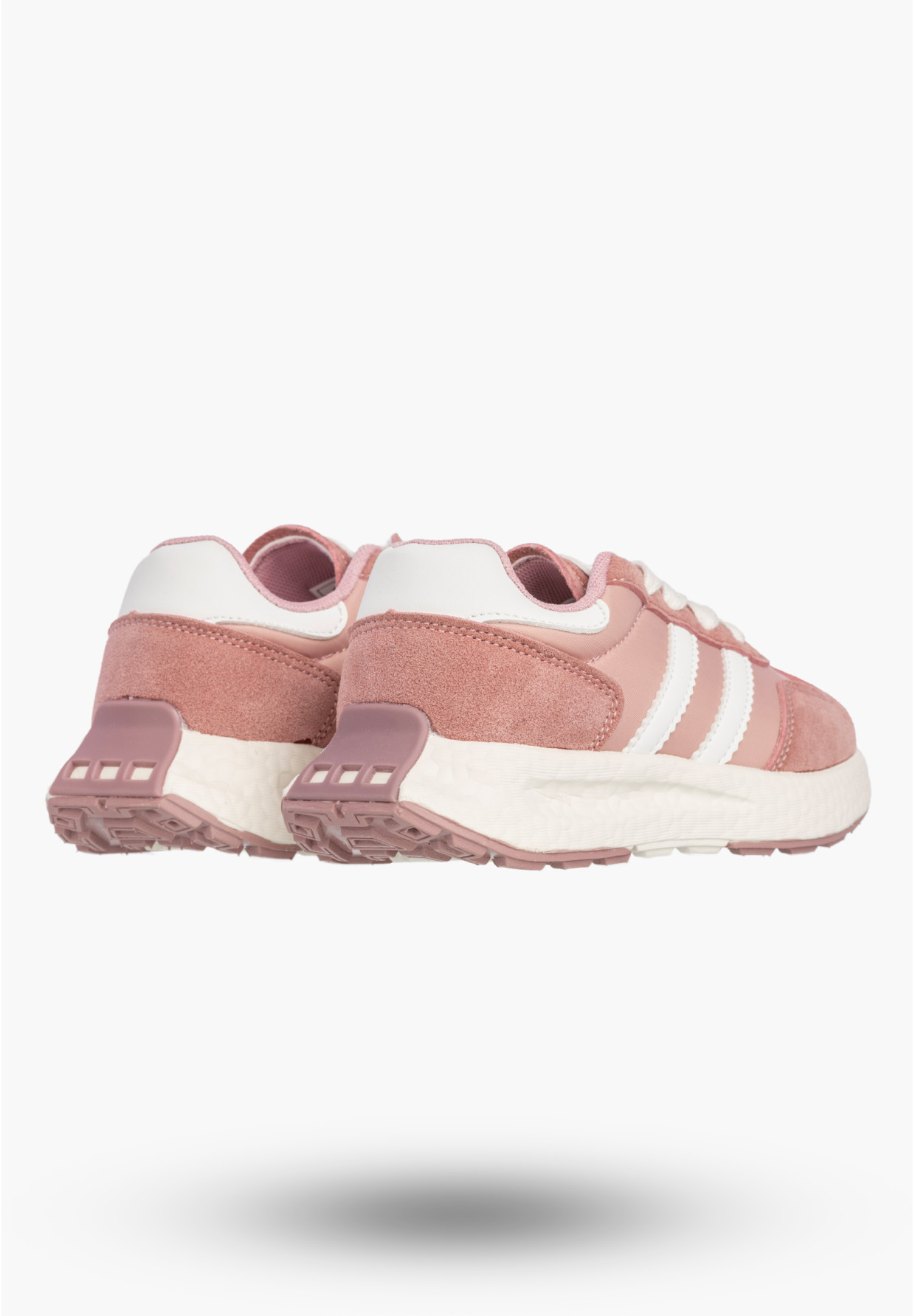 Sneakersy Dziecięce Buty Na Rzepy Sportowe Skórzana Wkładka Różowe Apawwa