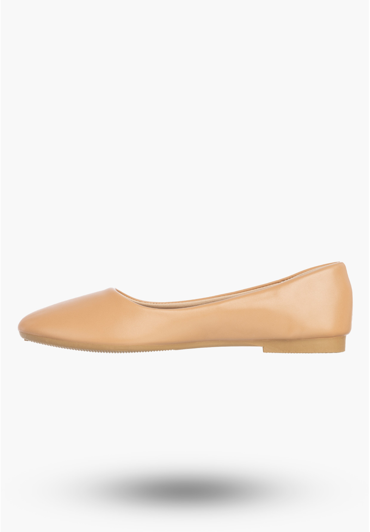Baleriny Damskie Ekoskóra Buty Wsuwane Eleganckie Klasyczne Beżowe Jezzi 9BL02-1029