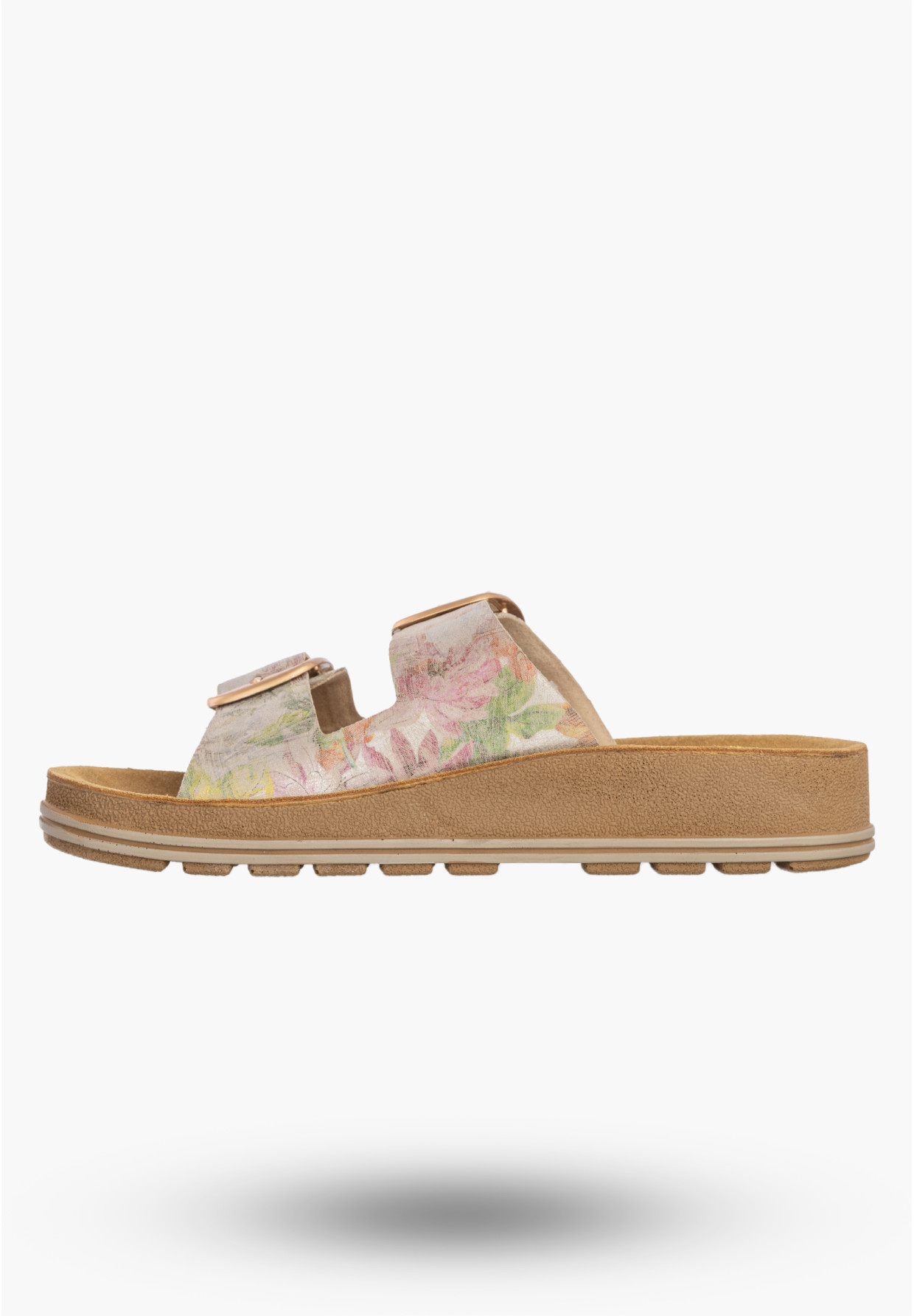 Klapki Damskie Skórzane Buty Letnie Z Klamrami Multikolor Maciejka P7537-39/00-5