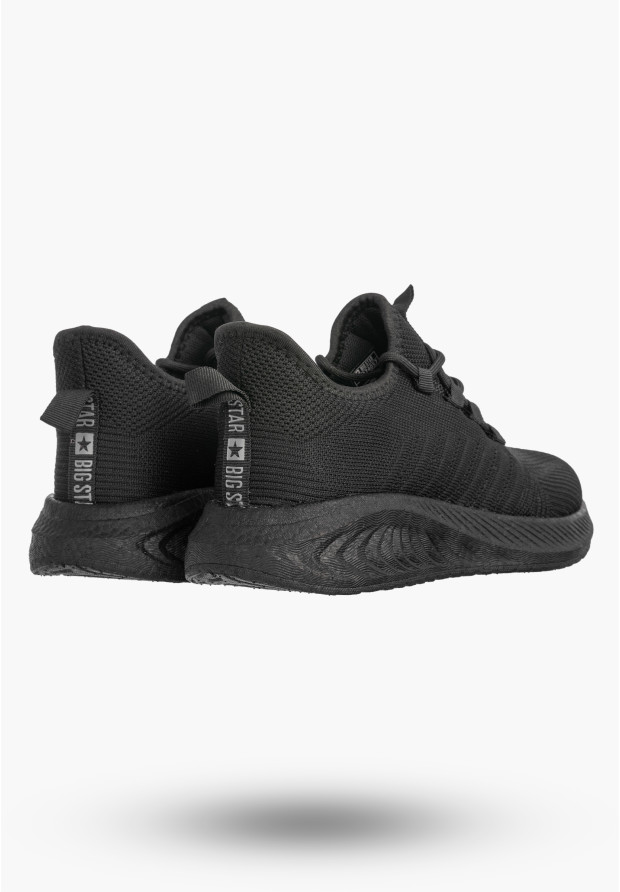 Sneakersy Damskie BIG STAR Buty Sportowe Lekkie Wsuwane Czarne UU274057