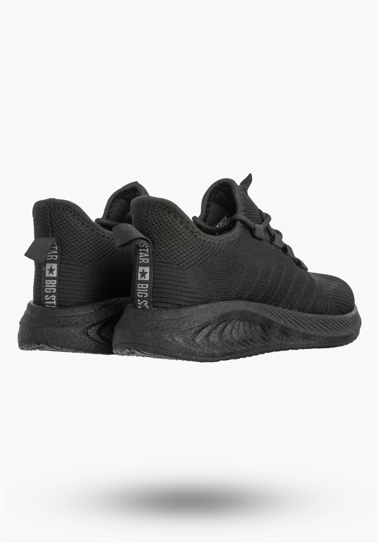 Sneakersy Damskie BIG STAR Buty Sportowe Lekkie Wsuwane Czarne UU274057