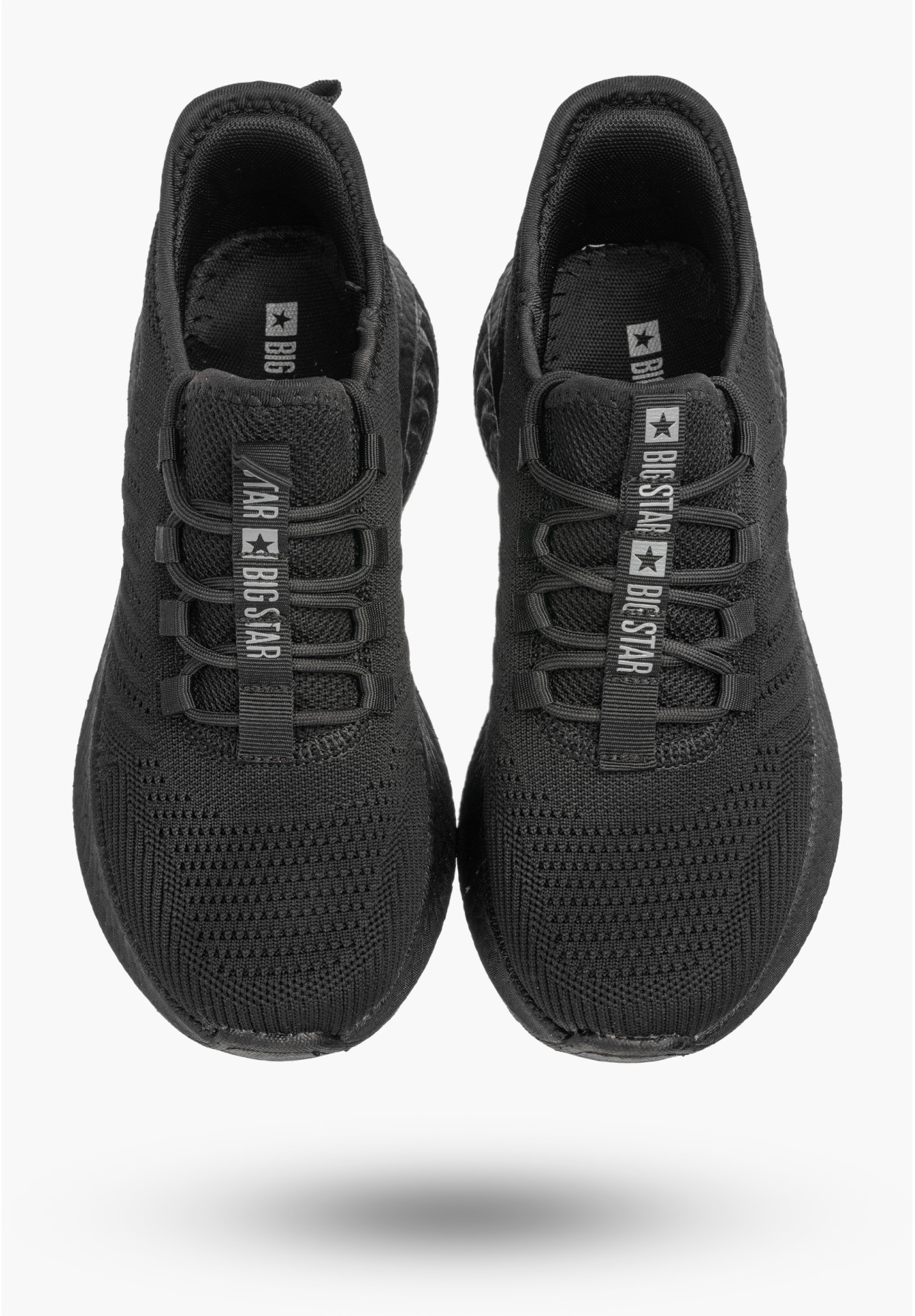 Sneakersy Damskie BIG STAR Buty Sportowe Lekkie Wsuwane Czarne UU274057