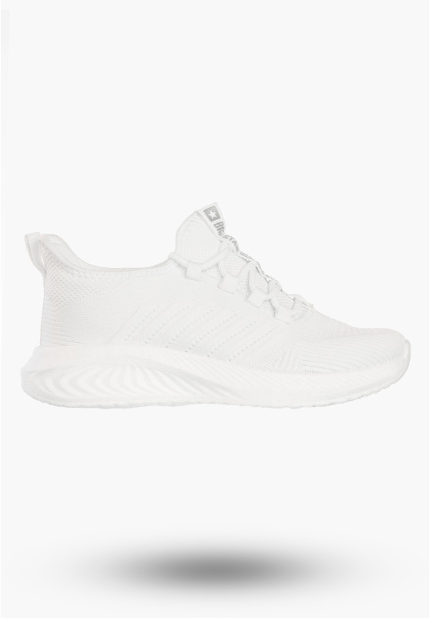 Sneakersy Damskie BIG STAR Buty Sportowe Lekkie Wsuwane Białe UU274056