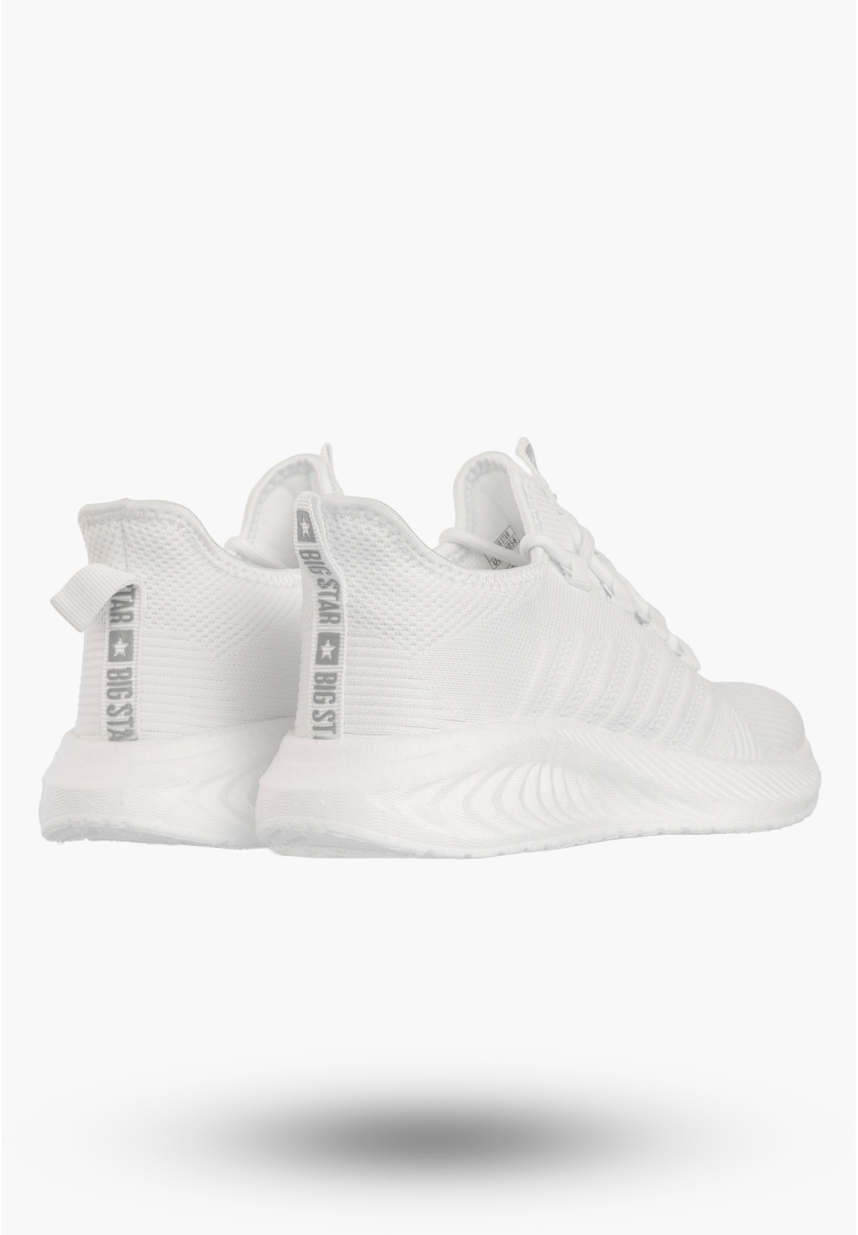 Sneakersy Damskie BIG STAR Buty Sportowe Lekkie Wsuwane Białe UU274056