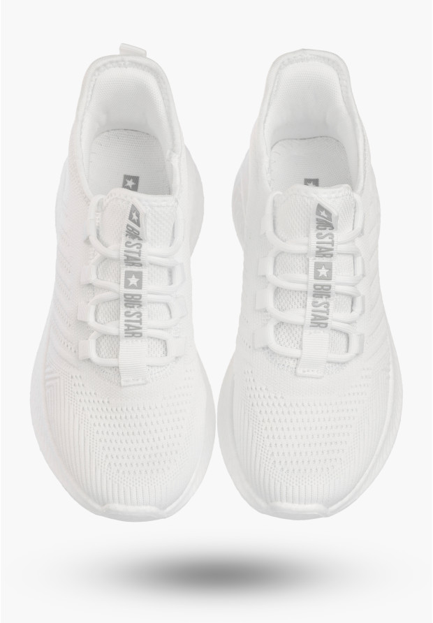 Sneakersy Damskie BIG STAR Buty Sportowe Lekkie Wsuwane Białe UU274056