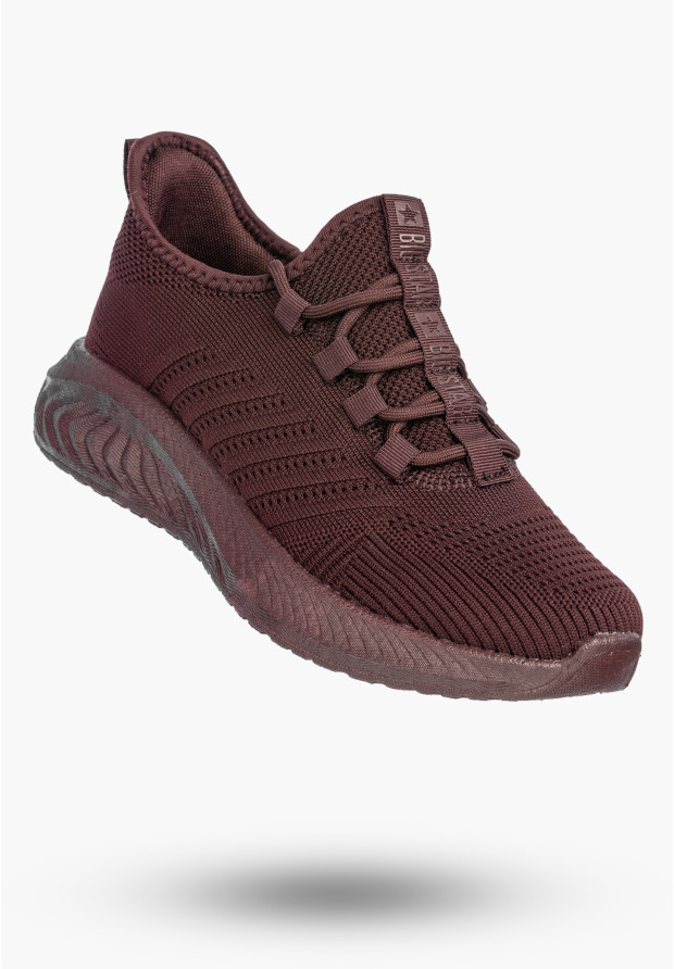 Bordowe buty sportowe damskie BIG STAR sneakersy