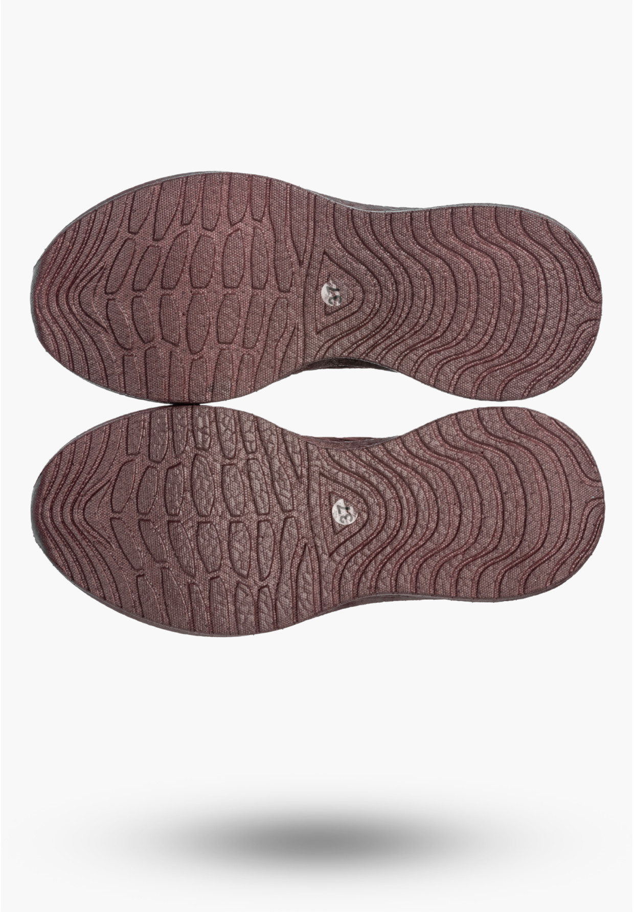 Sneakersy Damskie BIG STAR Buty Sportowe Lekkie Wsuwane Burgundowe UU274053