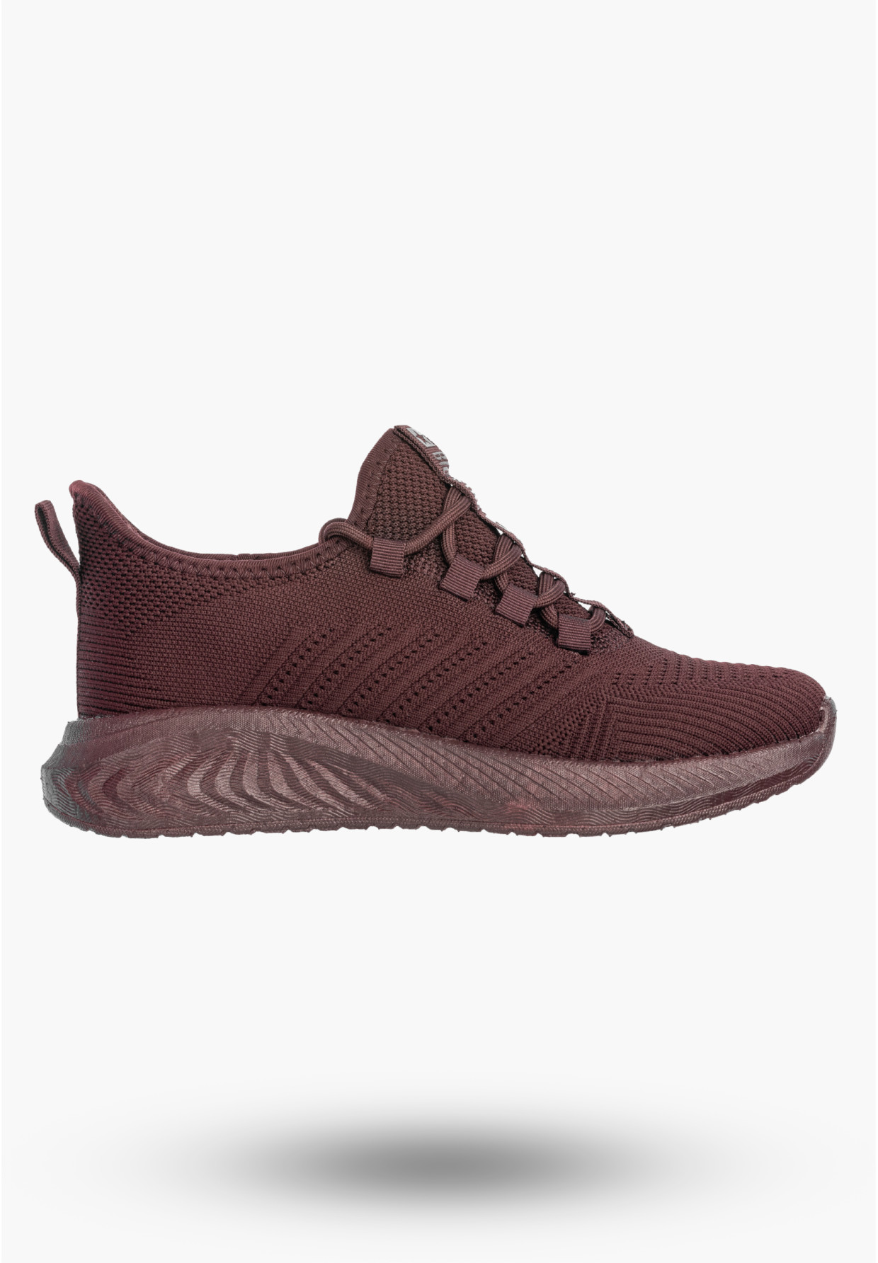 Sneakersy Damskie BIG STAR Buty Sportowe Lekkie Wsuwane Burgundowe UU274053
