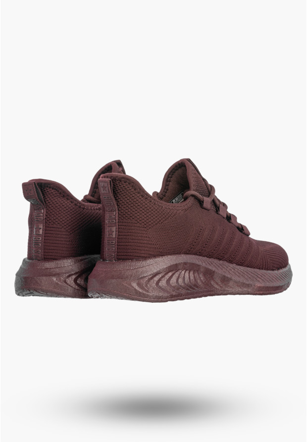 Sneakersy Damskie BIG STAR Buty Sportowe Lekkie Wsuwane Burgundowe UU274053