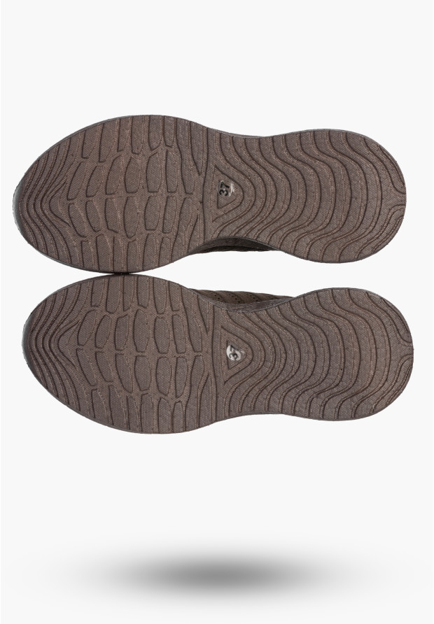 Sneakersy Damskie BIG STAR Buty Sportowe Lekkie Wsuwane Brązowe UU274055