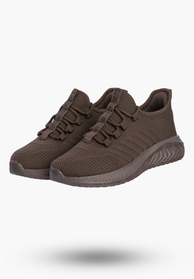 Sneakersy Damskie BIG STAR Buty Sportowe Lekkie Wsuwane Brązowe UU274055