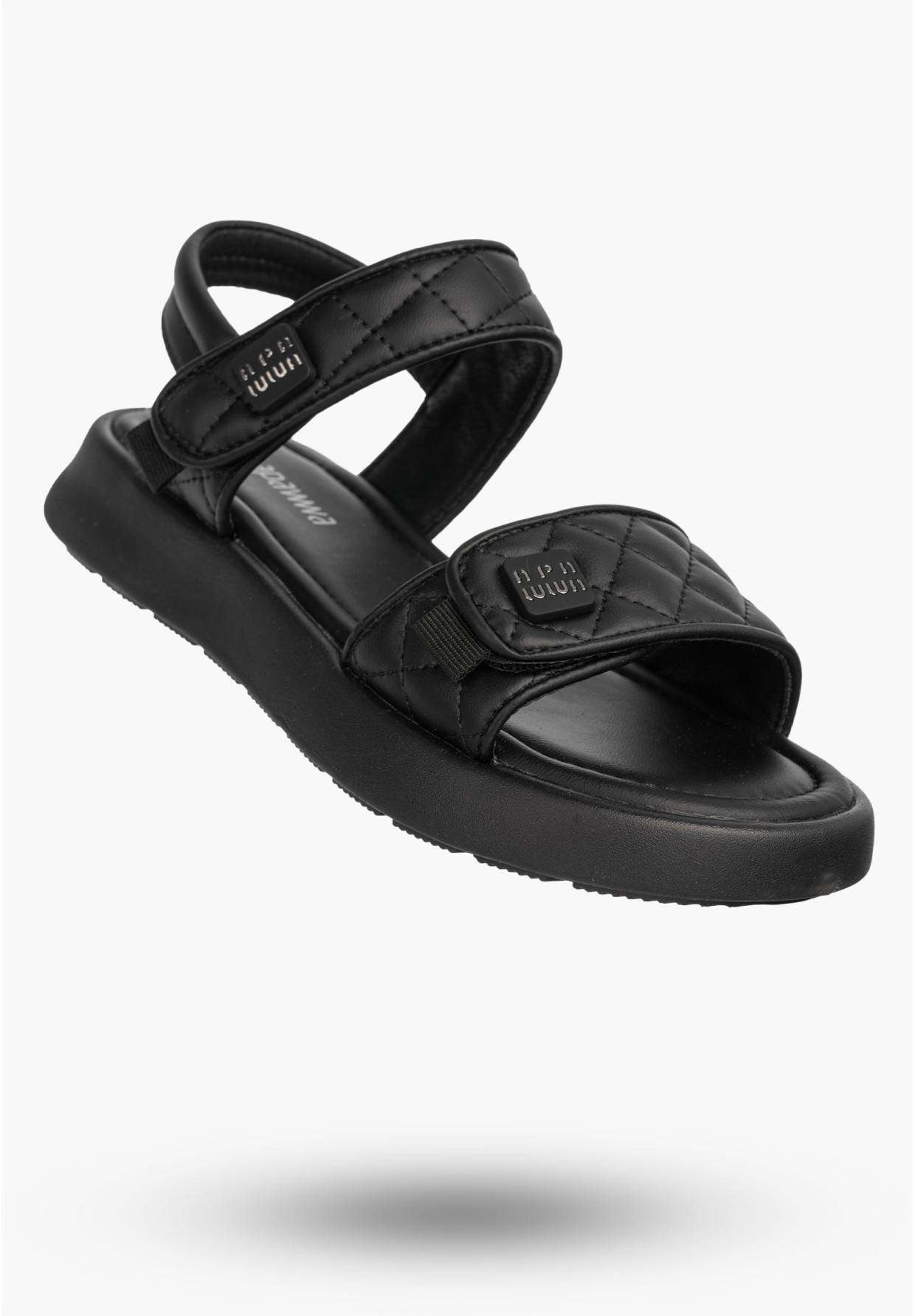 Sandały Dziecięce Ekoskóra Buty Na Rzepy Eleganckie Letnie Czarne Apawwa