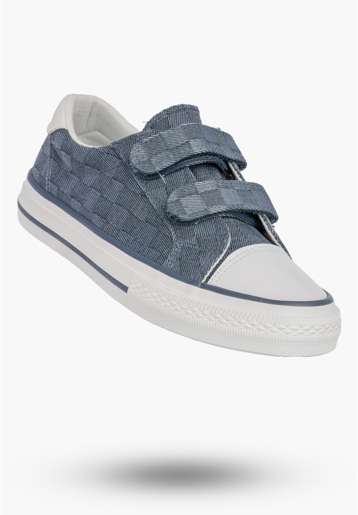 Trampki Dziecięce Buty Na Rzepy Sportowe Sneakersy Casual Granatowe Apawwa