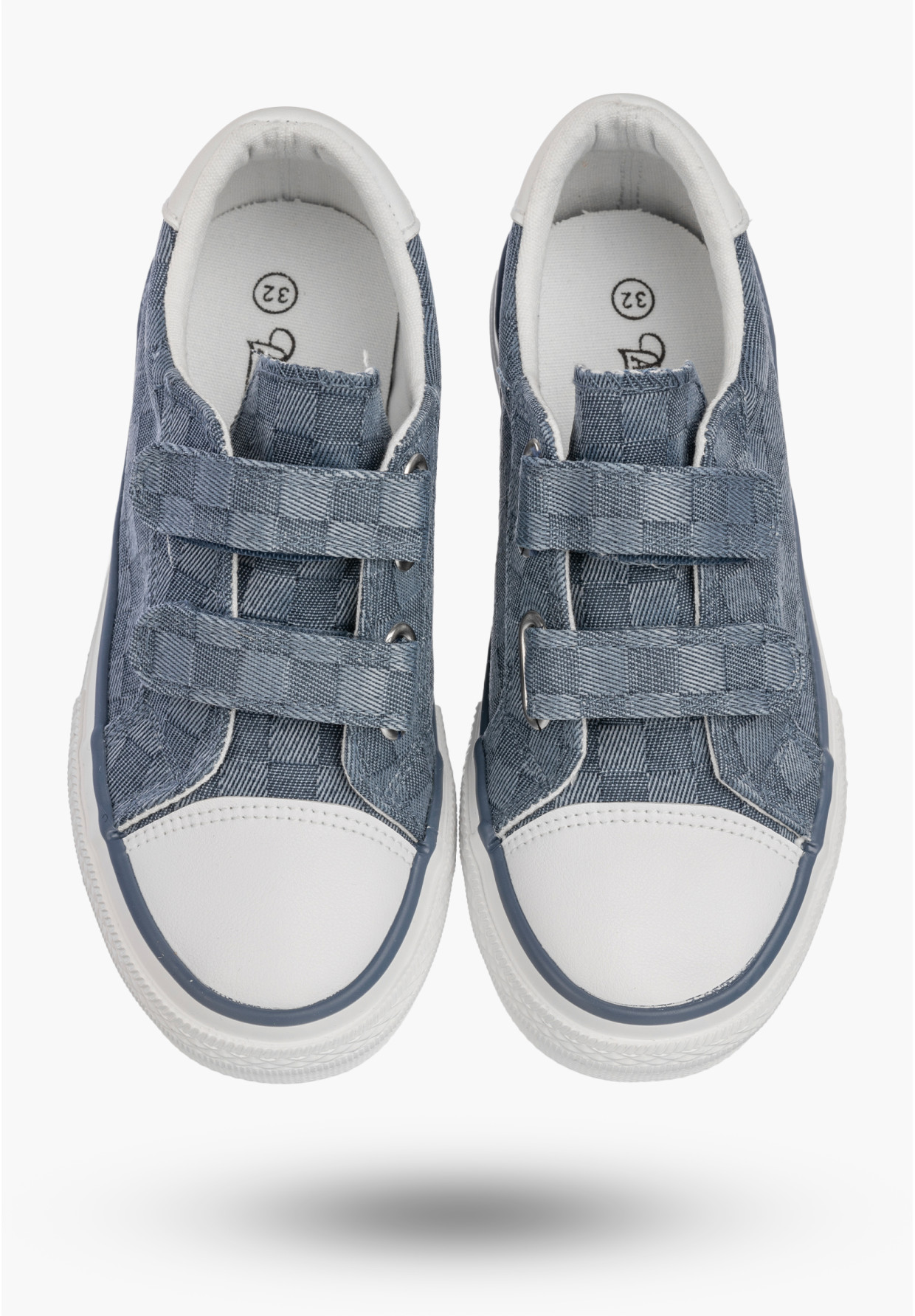 Trampki Dziecięce Buty Na Rzepy Sportowe Sneakersy Casual Granatowe Apawwa