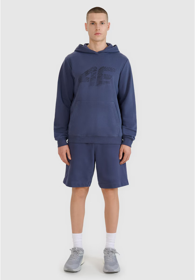 Spodenki Męskie 4F Sportowe Szorty Dresowe Basic Granatowe 4FWSS25TSHOM545