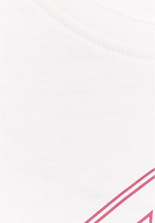 Koszulka Dziewczęca 4F T-shirt Z Nadrukiem Logo Bawełna Biały 4FJWAW25TTSHF2388