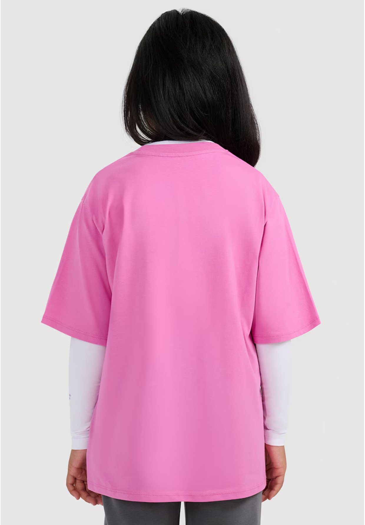 Koszulka Dziewczęca 4F T-shirt Z Nadrukiem Oversize Bawełna Różowy 4FJWAW25TTSHF2395