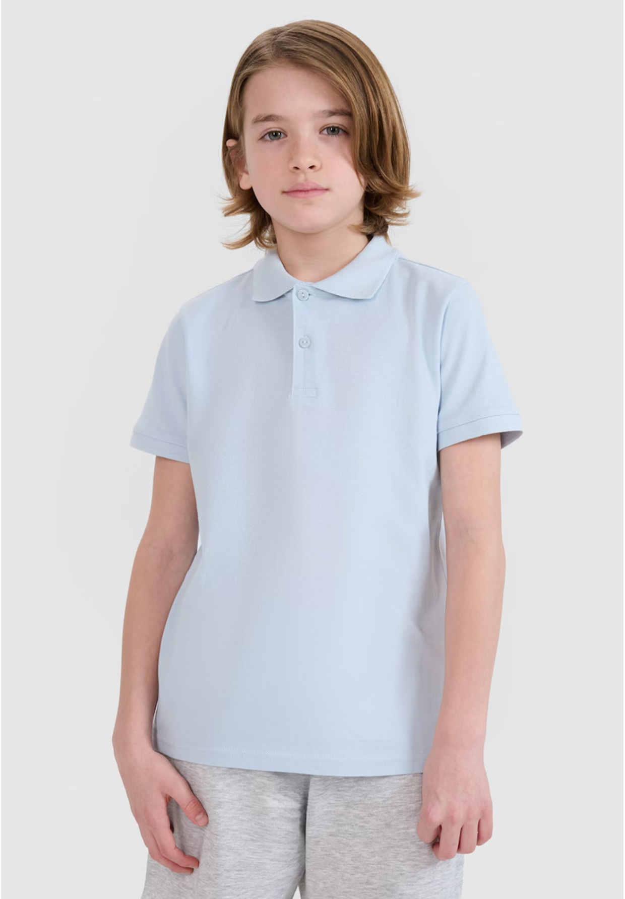 Koszulka Dziecięca 4F T-shirt Polo Z Kołnierzem Granatowy 4FJWMM00TPTSU513
