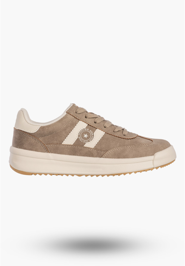 Sneakersy Damskie BIG STAR Buty Sportowe Półbuty Beżowe UU274025