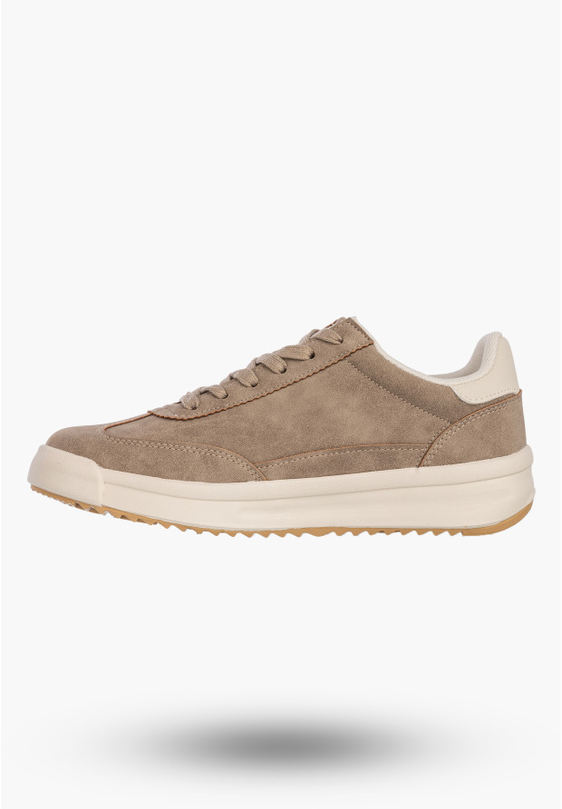 Sneakersy Damskie BIG STAR Buty Sportowe Półbuty Beżowe UU274025