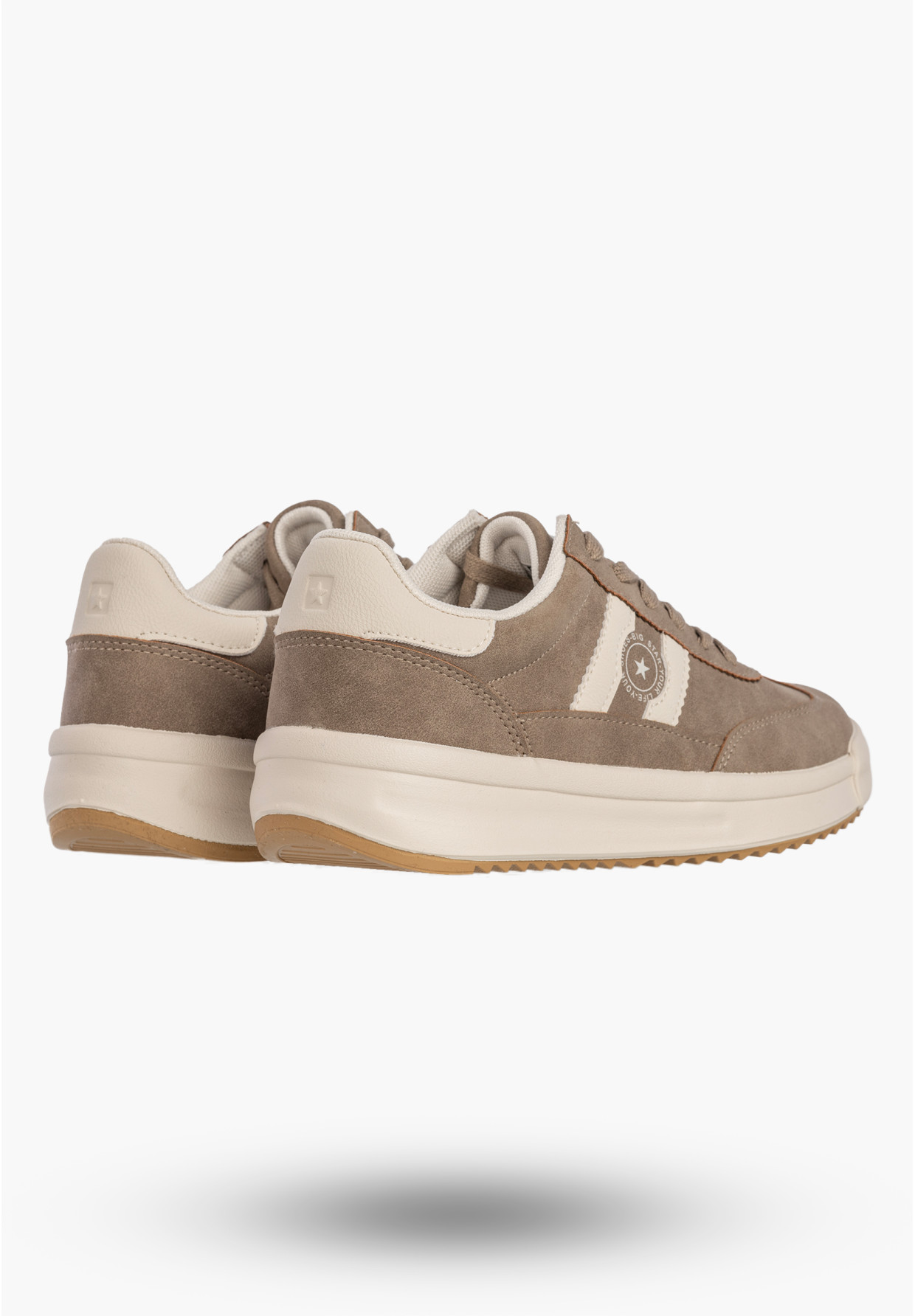 Sneakersy Damskie BIG STAR Buty Sportowe Półbuty Beżowe UU274025