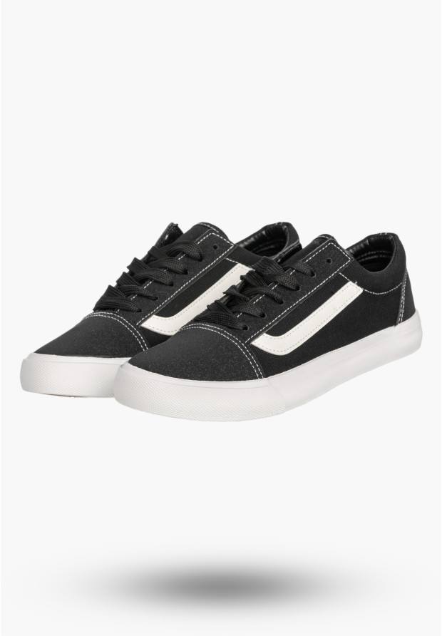 Tenisówki Damskie Buty Sportowe Trampki Casual Sneakersy Czarne atletico