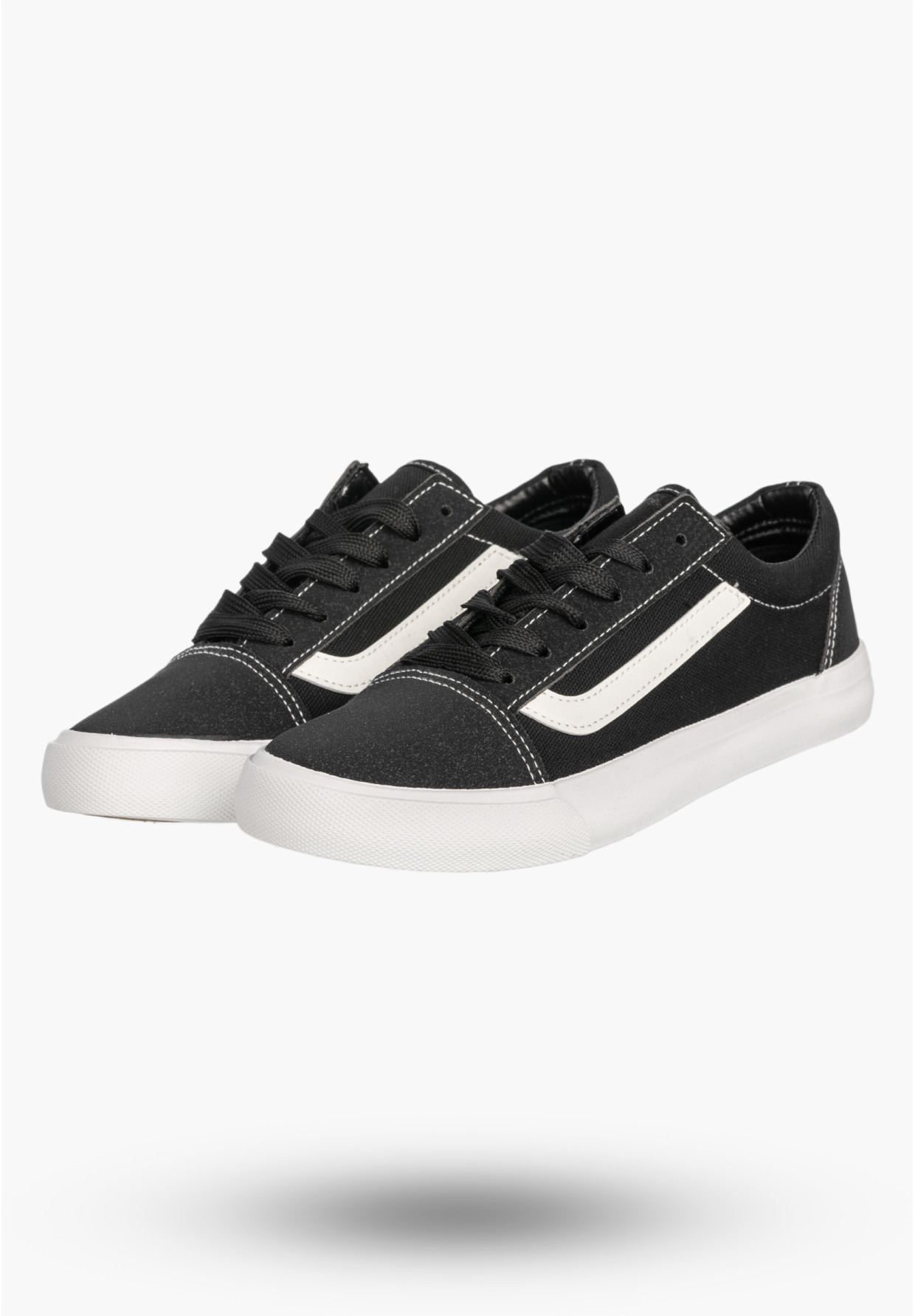 Tenisówki Damskie Buty Sportowe Trampki Casual Sneakersy Czarne atletico