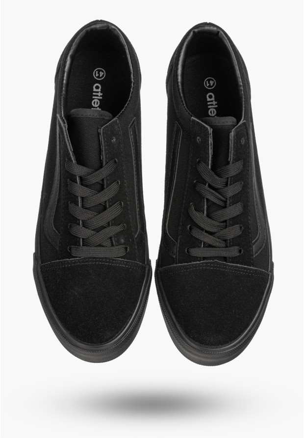 Tenisówki Męskie Buty Sportowe Trampki Casual Sneakersy Czarne atletico