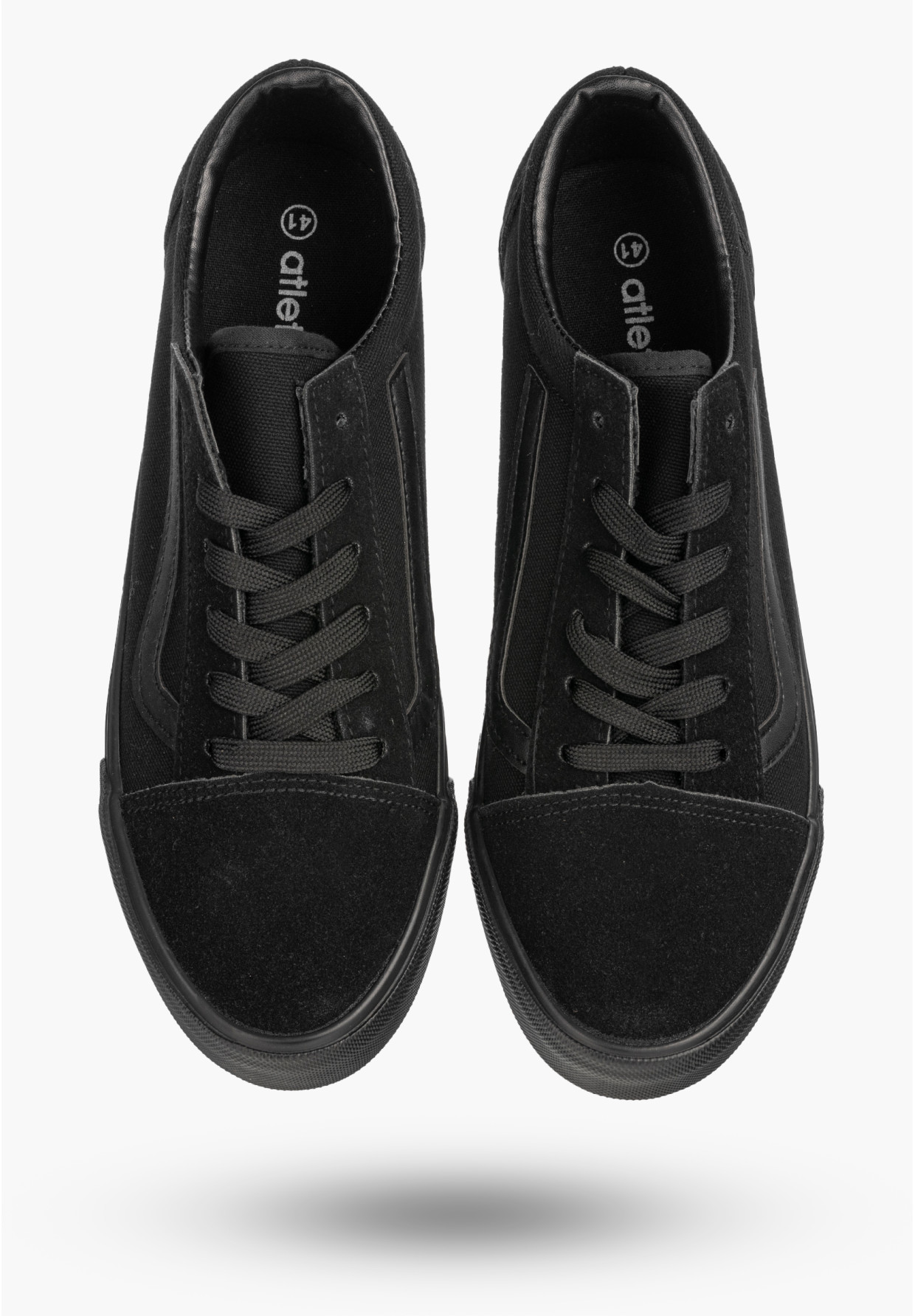 Tenisówki Męskie Buty Sportowe Trampki Casual Sneakersy Czarne atletico