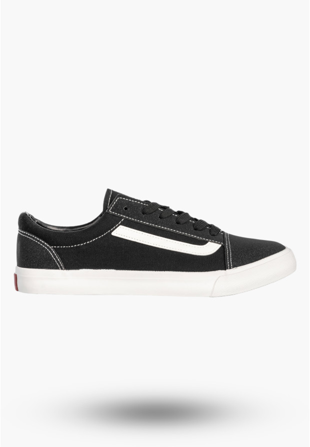Tenisówki Męskie Buty Sportowe Trampki Casual Sneakersy Czarny/Biały atletico