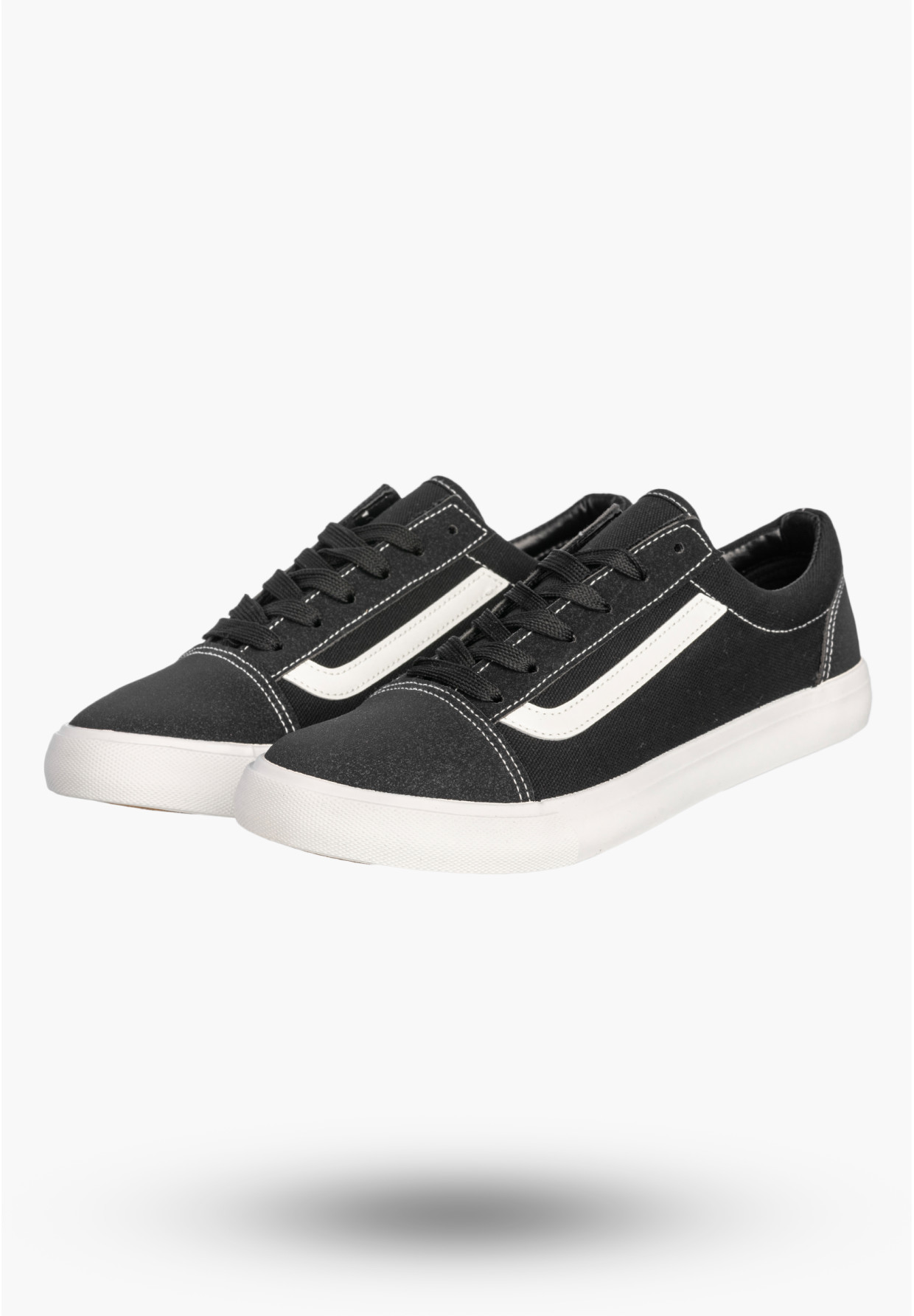 Tenisówki Męskie Buty Sportowe Trampki Casual Sneakersy Czarny/Biały atletico