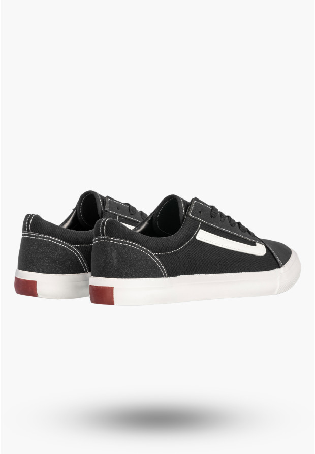 Tenisówki Męskie Buty Sportowe Trampki Casual Sneakersy Czarny/Biały atletico