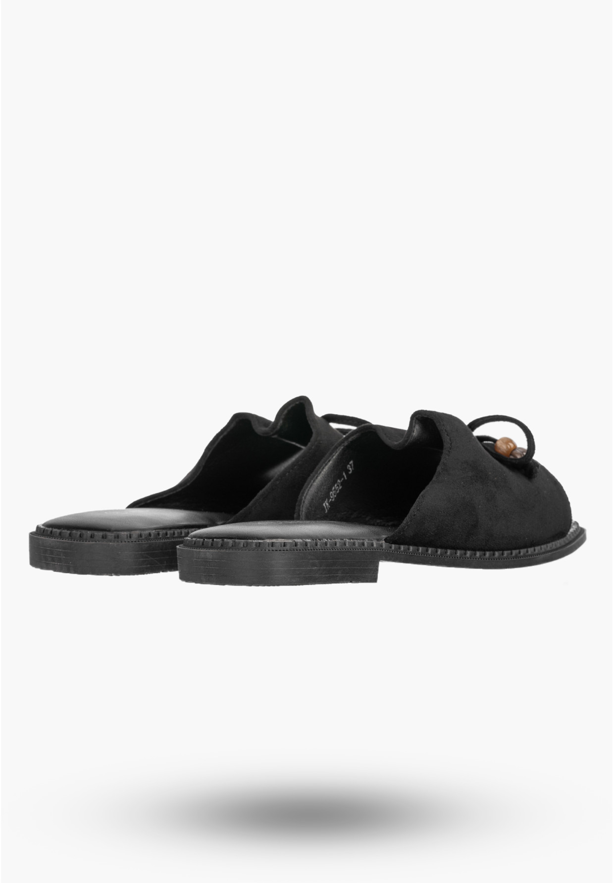 Klapki Damskie Ekozamsz Letnie Buty Eleganckie Z Kokardką Casual Czarne