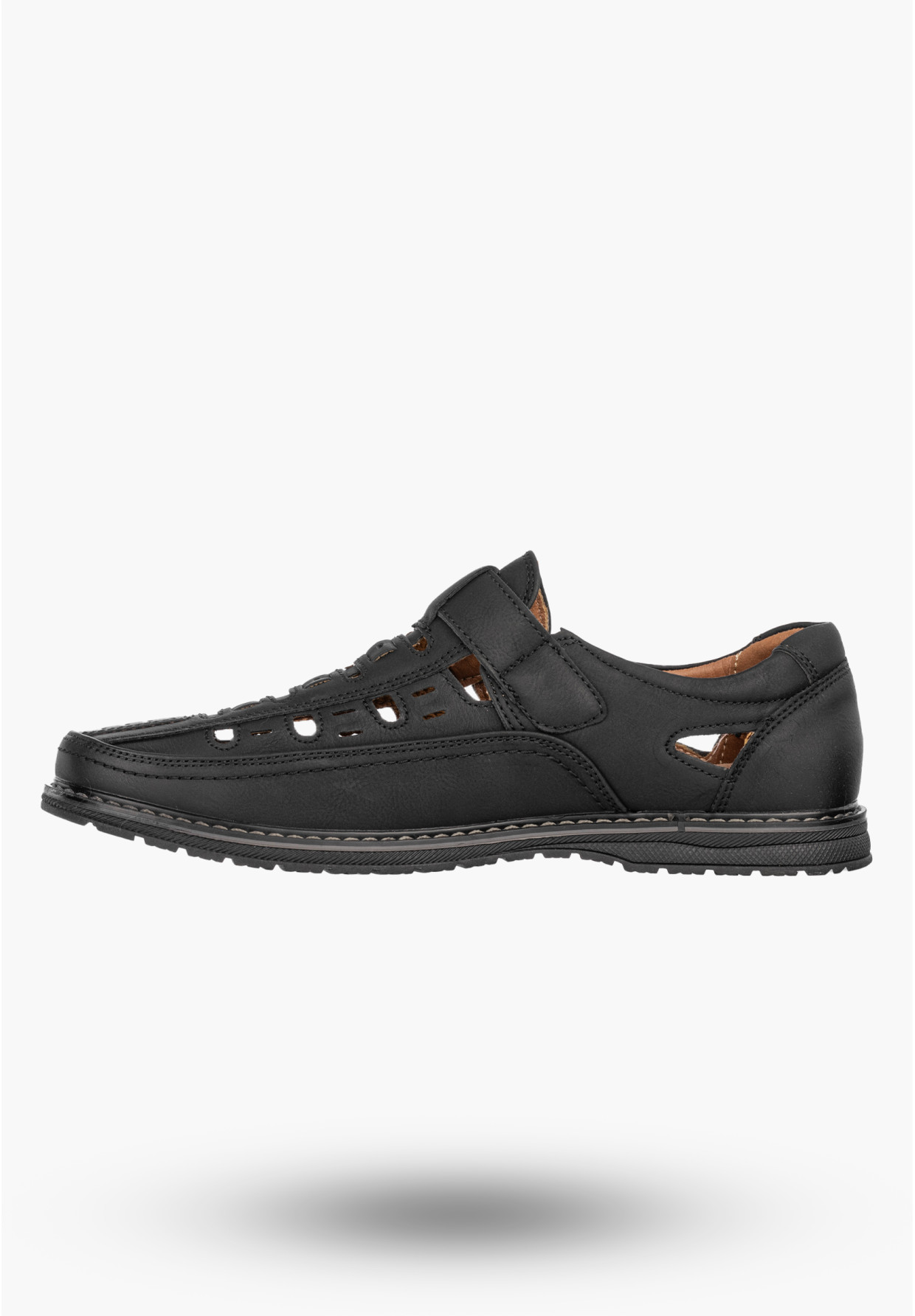 Mokasyny Męskie Eleganckie Buty Półbuty Unisoft Czarne 24MN16-8210