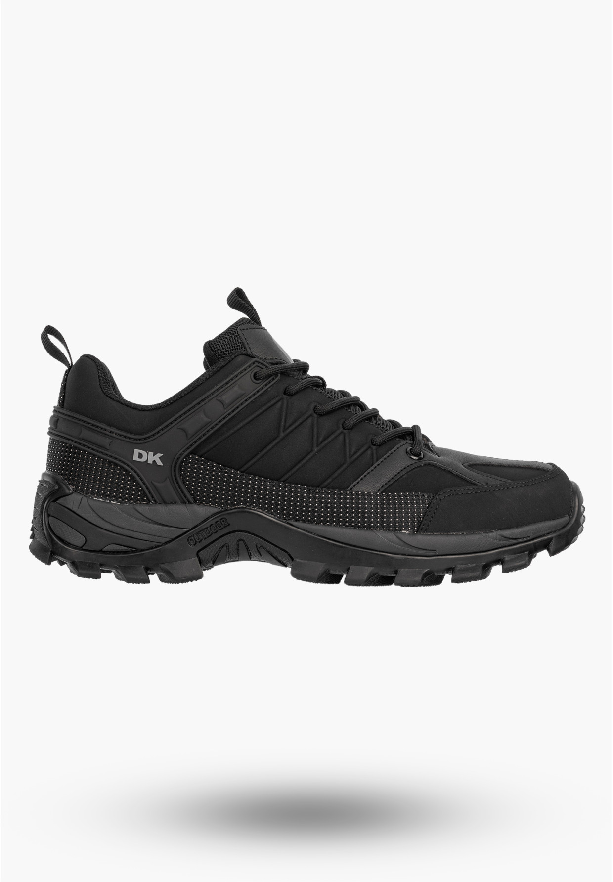 Sneakersy Męskie Buty Sportowe Niskie Półbuty Outdoor Czarne DK CANDAR