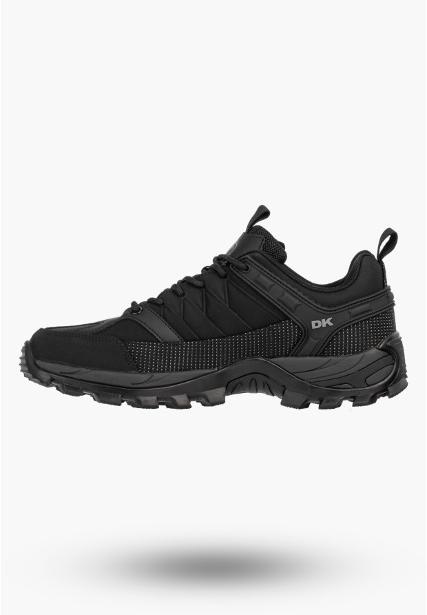 Sneakersy Męskie Buty Sportowe Niskie Półbuty Outdoor Czarne DK CANDAR