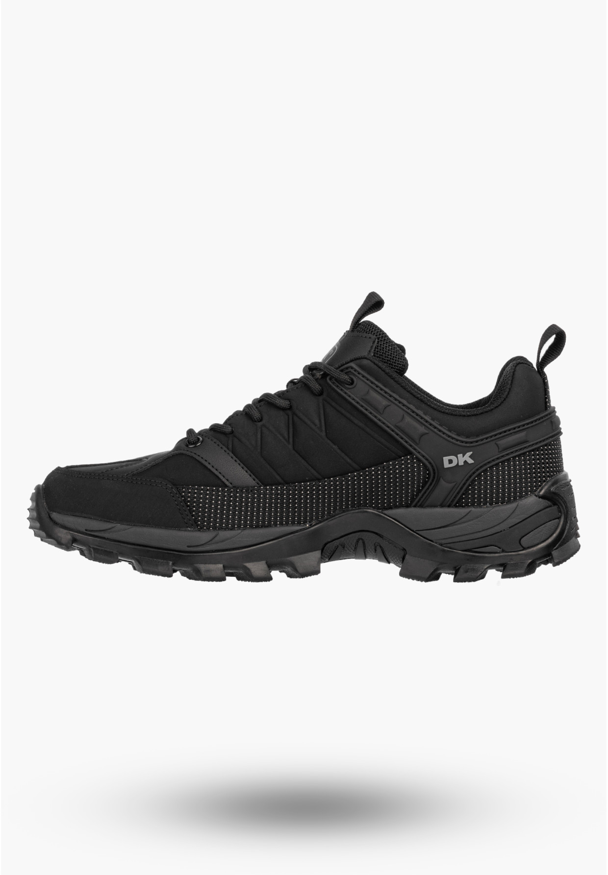 Sneakersy Męskie Buty Sportowe Niskie Półbuty Outdoor Czarne DK CANDAR