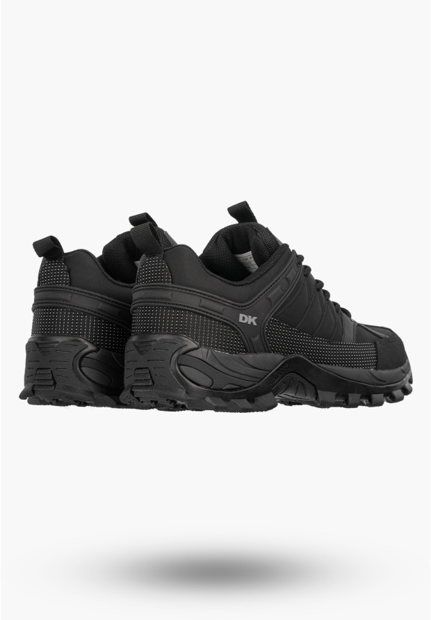 Sneakersy Męskie Buty Sportowe Niskie Półbuty Outdoor Czarne DK CANDAR