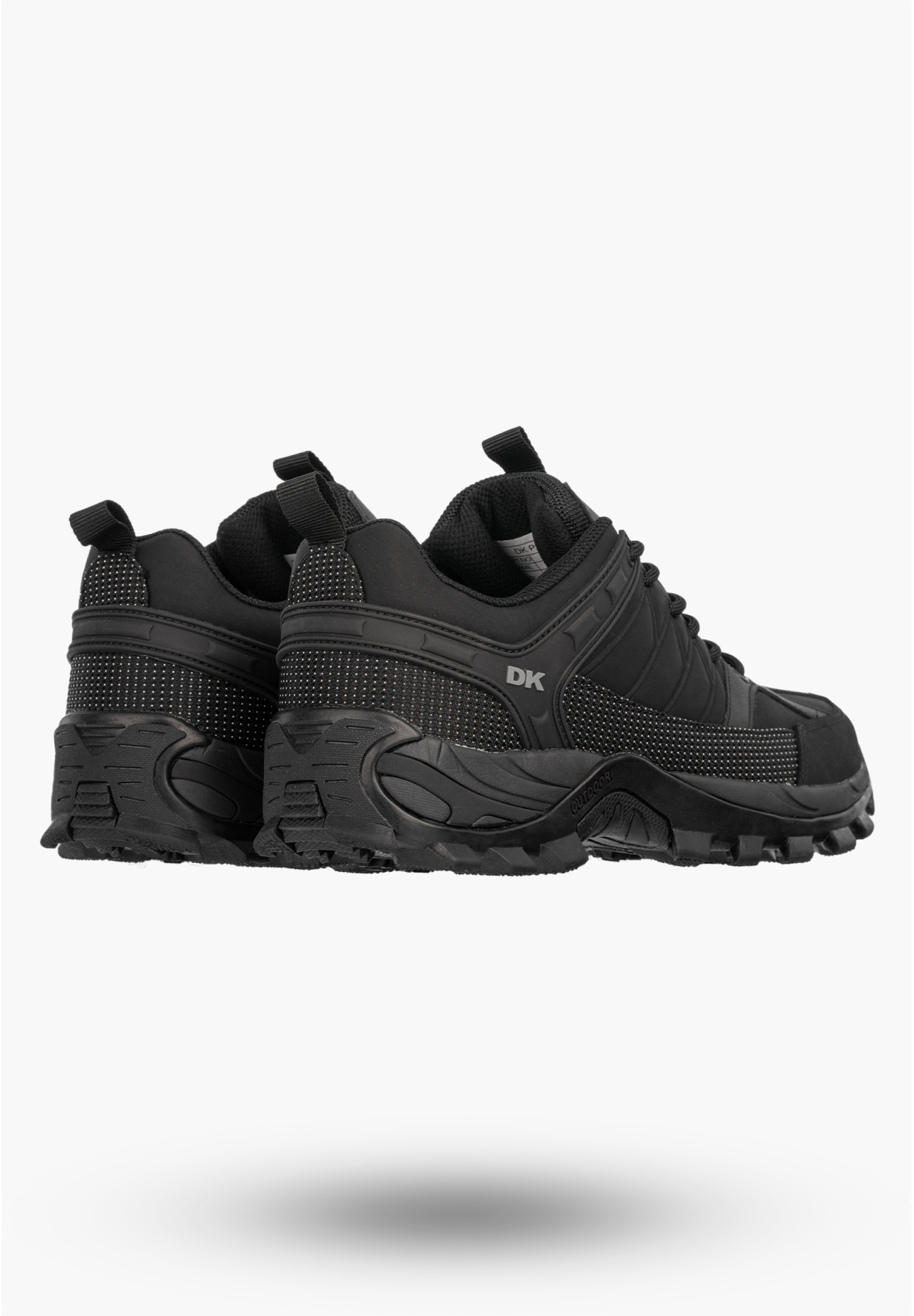 Sneakersy Męskie Buty Sportowe Niskie Półbuty Outdoor Czarne DK CANDAR