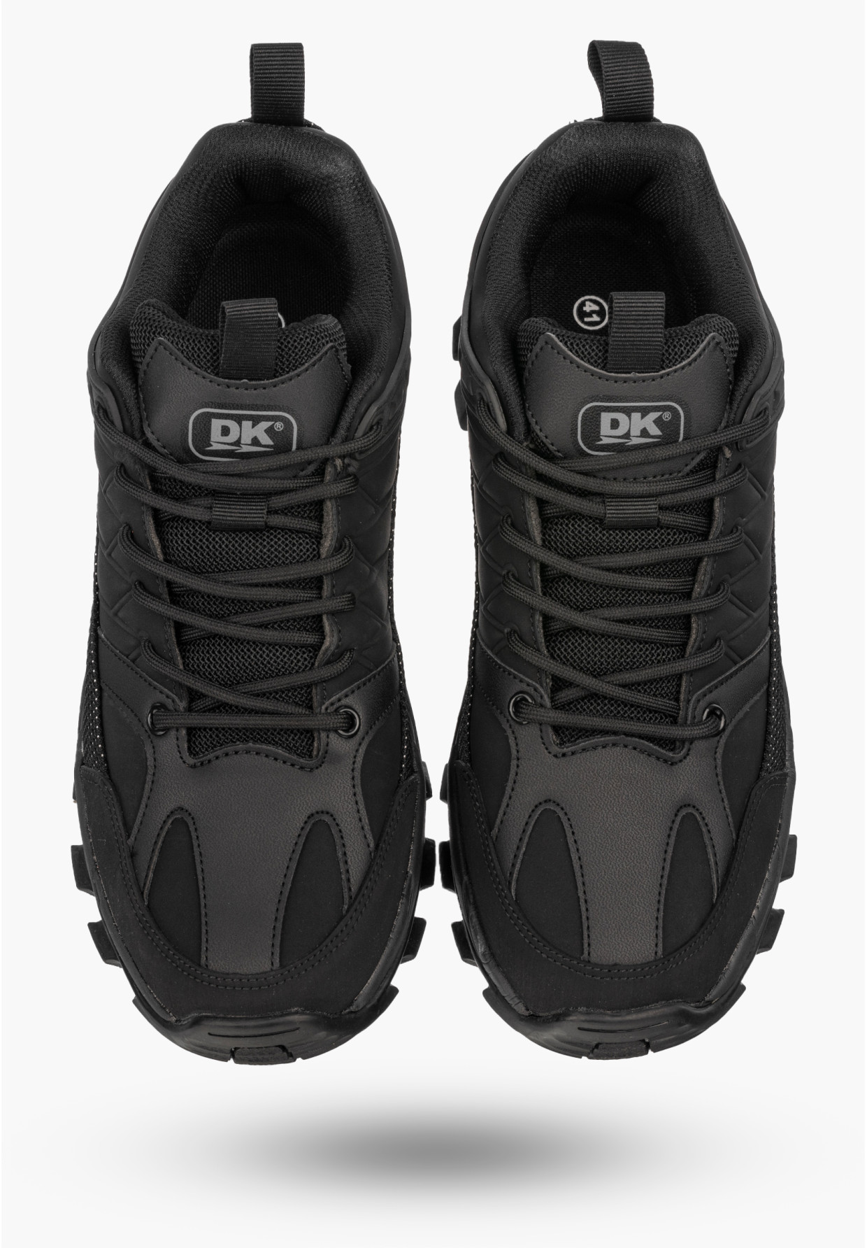 Sneakersy Męskie Buty Sportowe Niskie Półbuty Outdoor Czarne DK CANDAR
