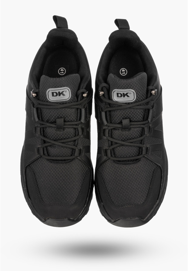 Sneakersy Męskie Buty Sportowe Niskie Półbuty Czarne DK FARAT