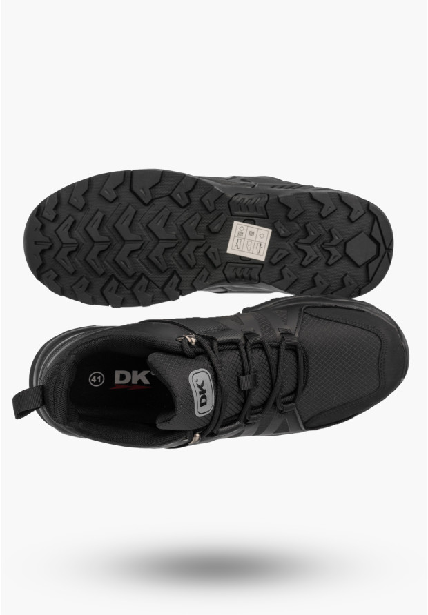 Sneakersy Męskie Buty Sportowe Niskie Półbuty Czarne DK FARAT