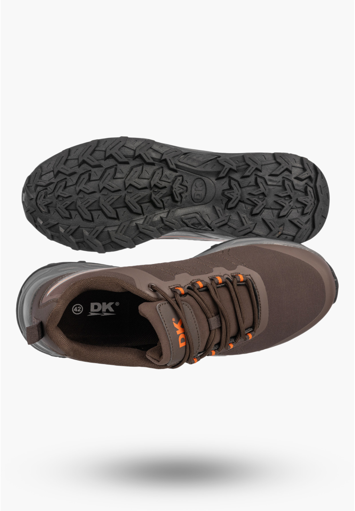Sneakersy Męskie Buty Sportowe Niskie Półbuty Softshell Brązowe DK FALER