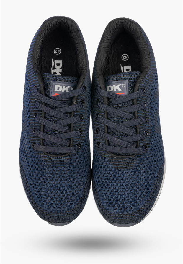 Sneakersy Męskie Buty Sportowe Lekkie Niskie Półbuty Granatowe DK FLAXER