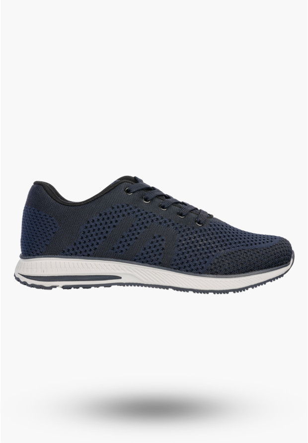 Sneakersy Męskie Buty Sportowe Lekkie Niskie Półbuty Granatowe DK FLAXER