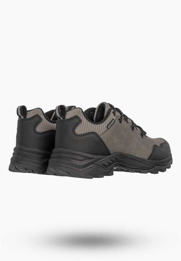 Sneakersy Męskie Ekoskóra Buty Sportowe Półbuty Outdoor Szare DK TRAIL