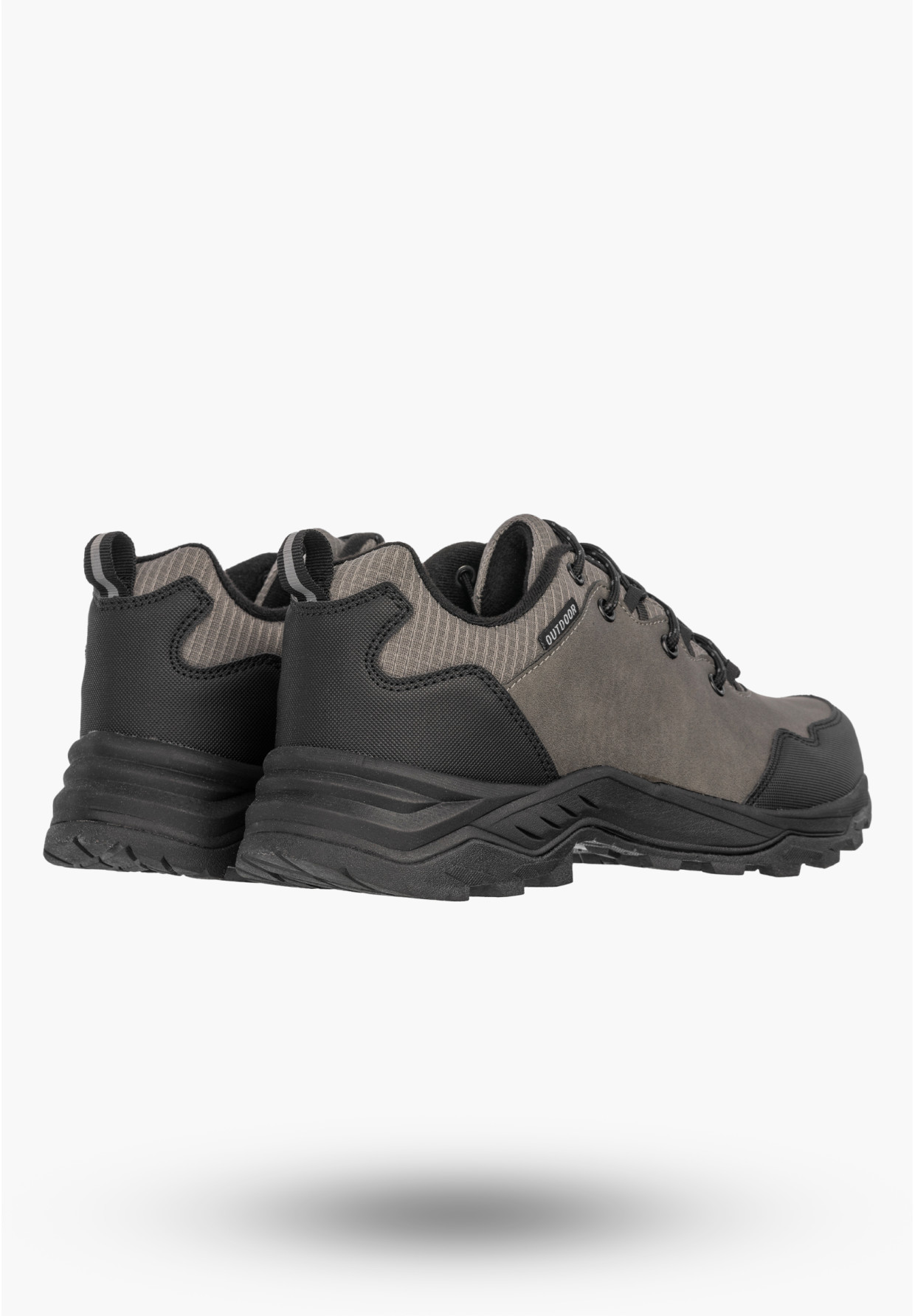 Sneakersy Męskie Ekoskóra Buty Sportowe Półbuty Outdoor Szare DK TRAIL